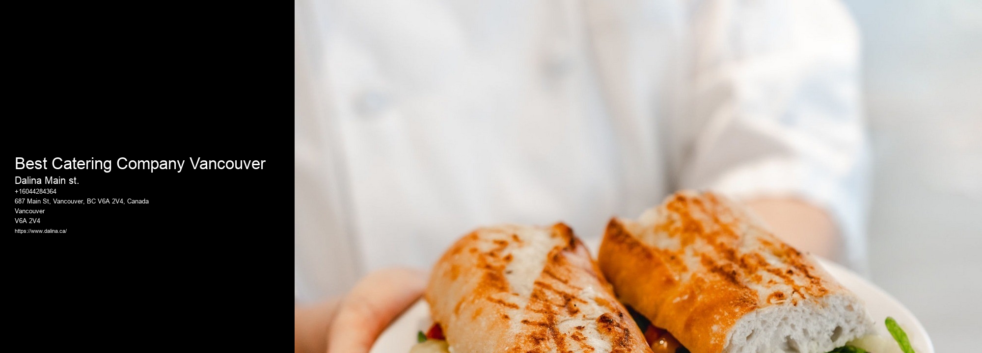 Catering Menus Best Catering Company Vancouver