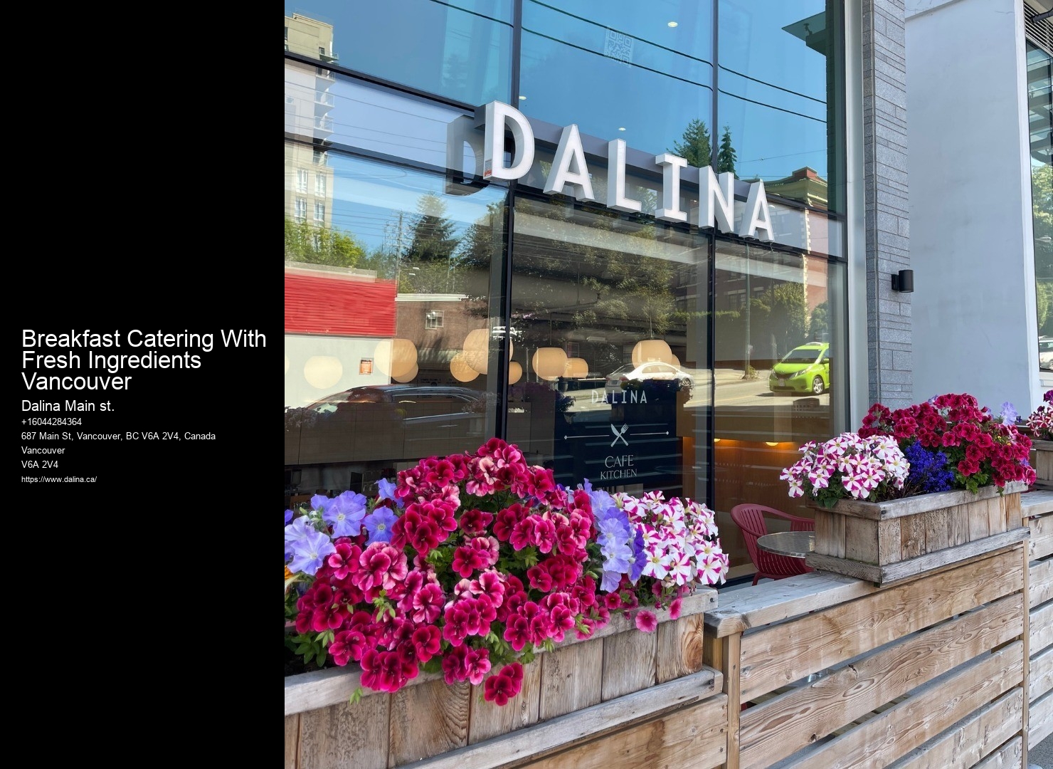 Sustainable Catering Options Breakfast Catering With Fresh Ingredients Vancouver