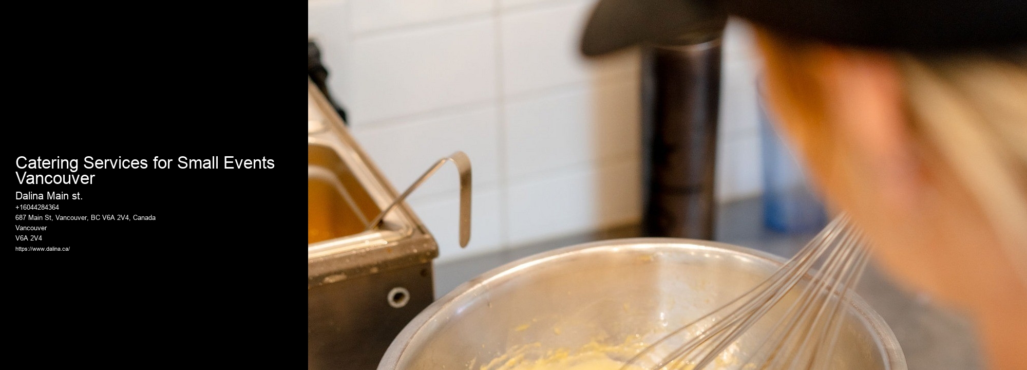 Vegetarian Catering Catering Services for Small Events Vancouver