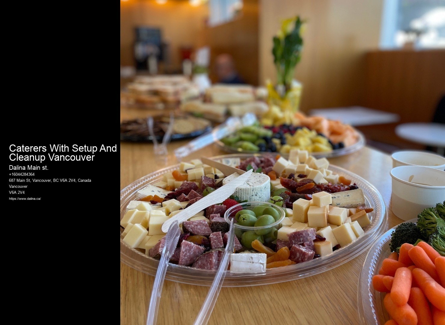 Caterers With Setup And Cleanup Vancouver Event Caterers With Flexible Packages