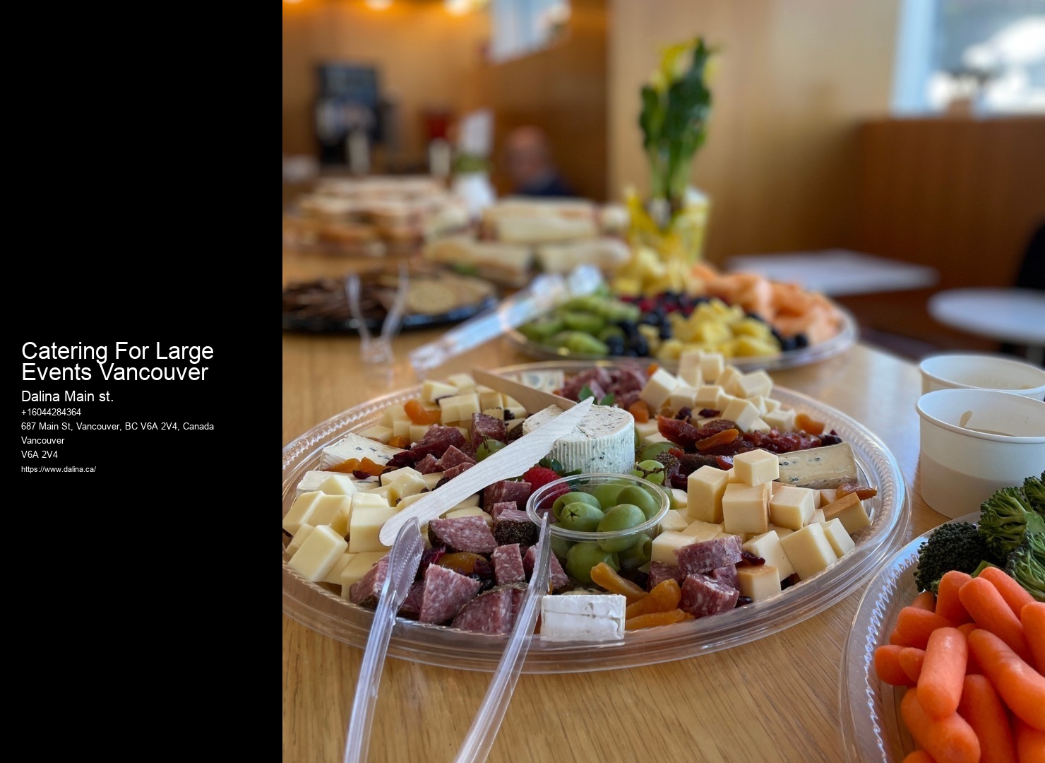Local Catering Services Catering For Large Events Vancouver