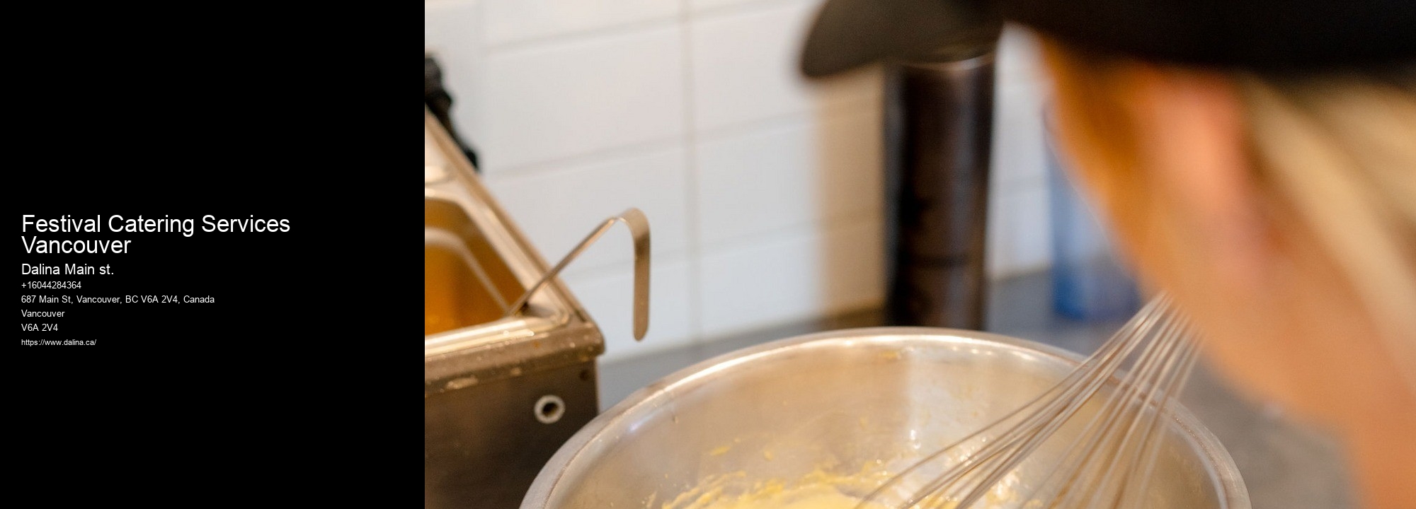 Reliable Event Caterers Festival Catering Services Vancouver