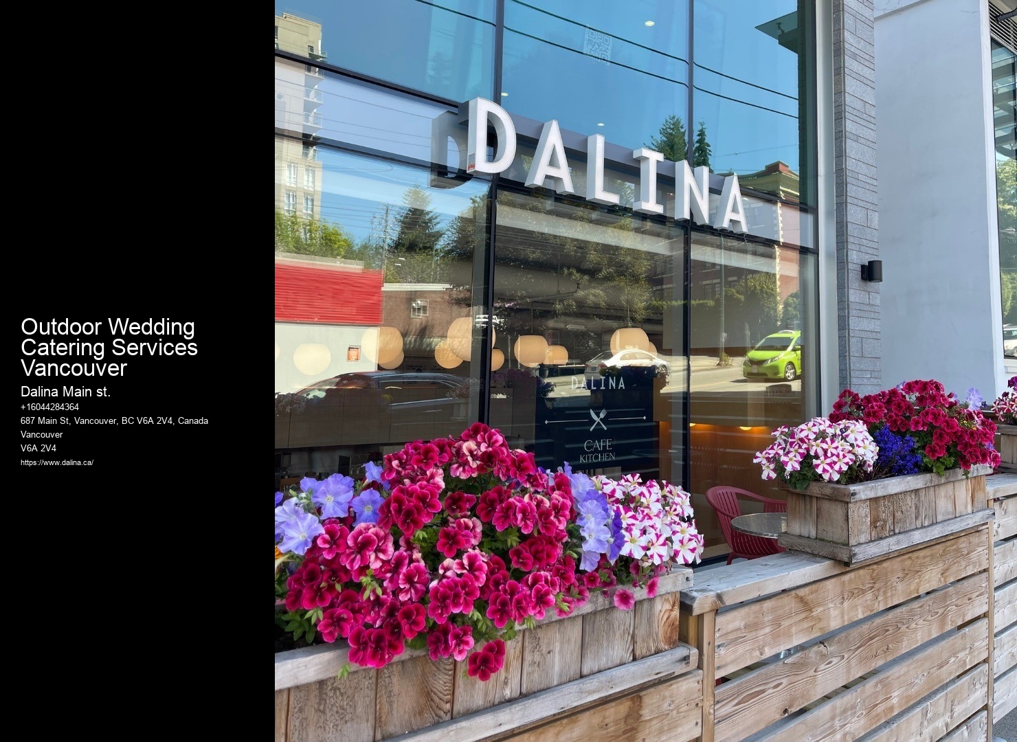 Small Event Catering Services Outdoor Wedding Catering Services Vancouver