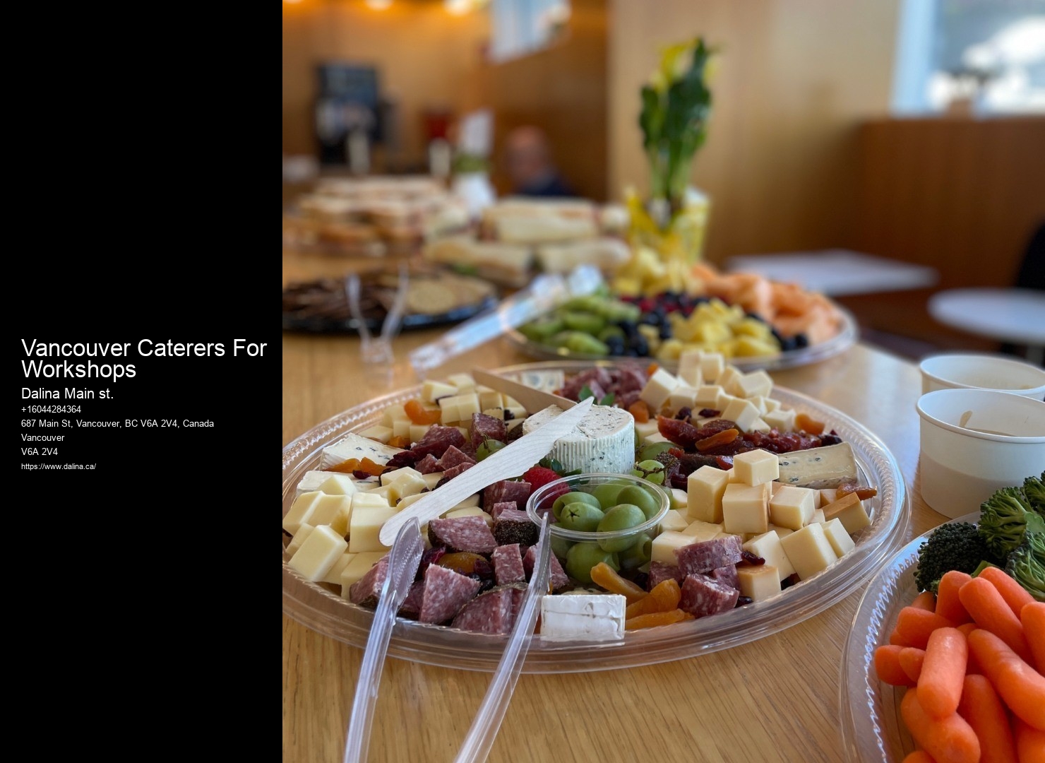 Local Caterers With Buffet Options Vancouver Caterers For Workshops