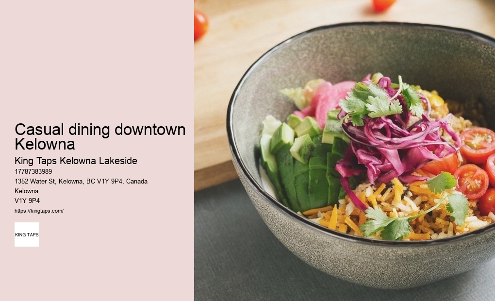 Lakeside dining with artisanal dishes Kelowna