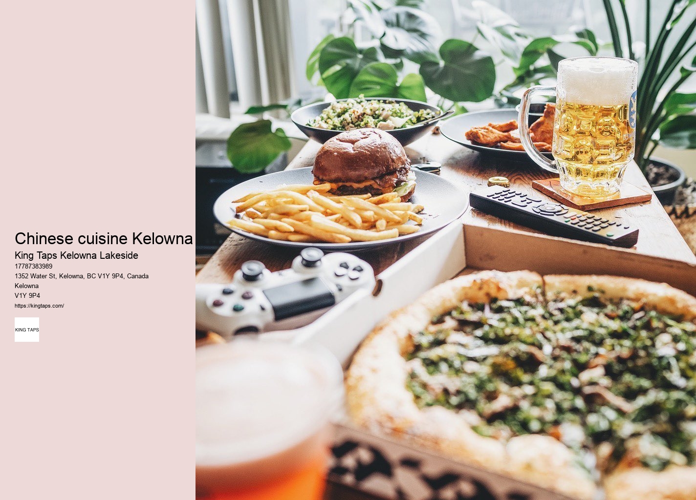 Downtown Kelowna food scene