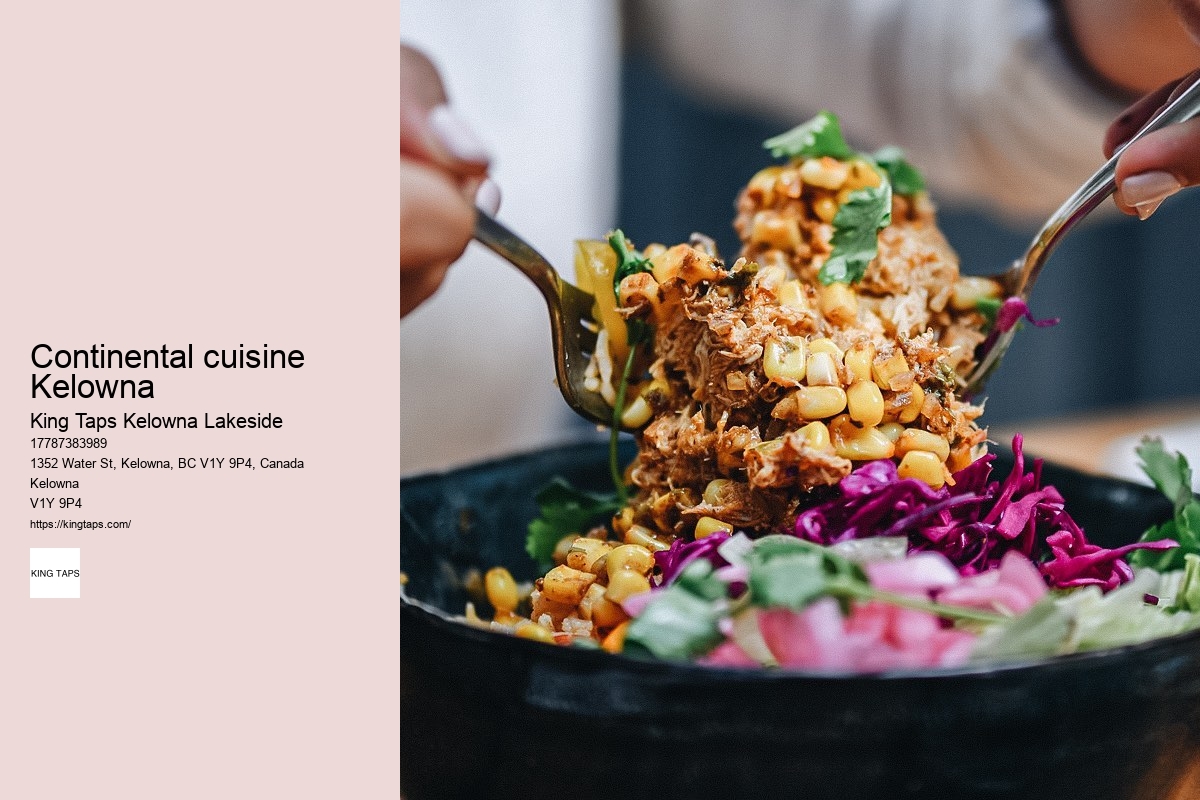 Family-friendly menus Kelowna