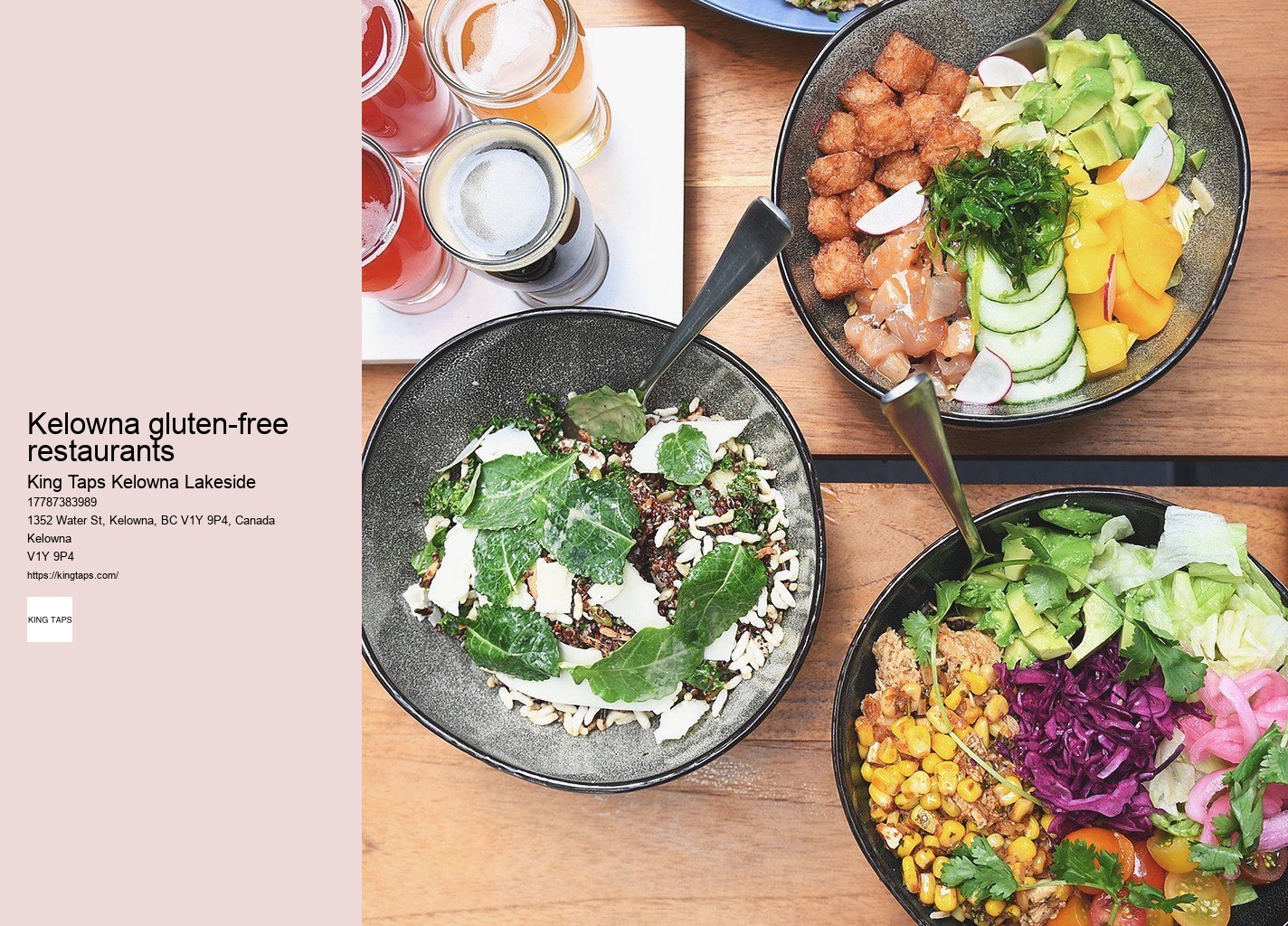 Lakeside dining with gourmet options Kelowna
