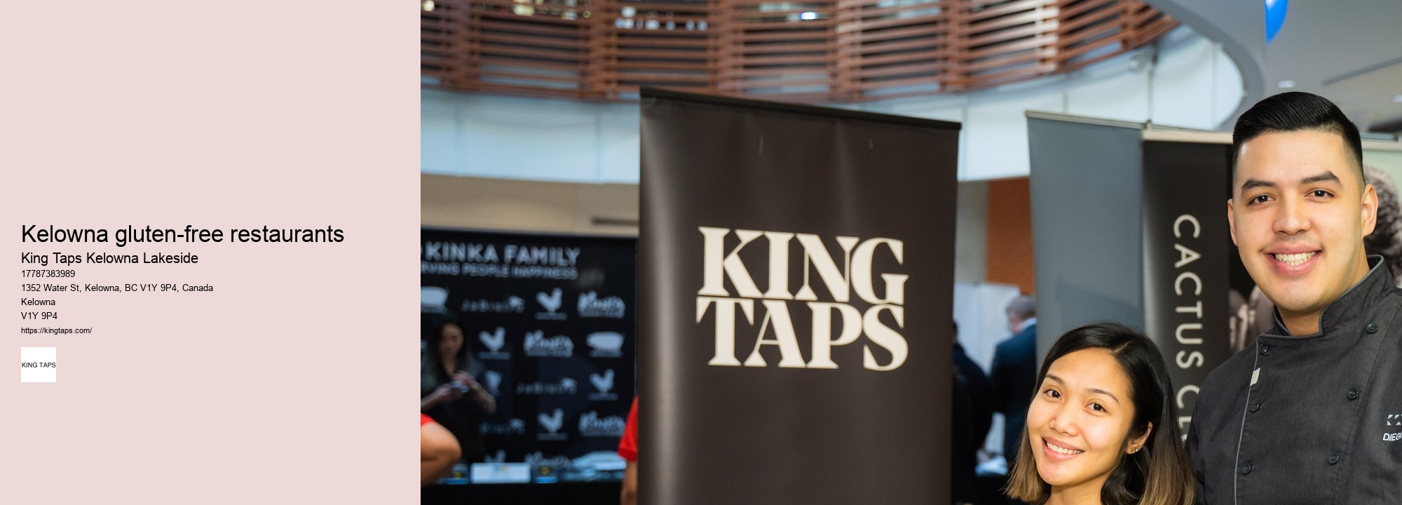 Lakeside dining with event hosting options Kelowna