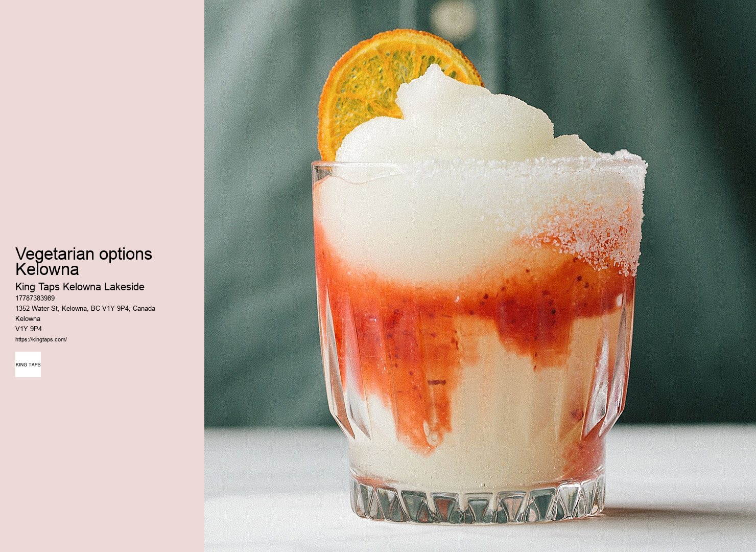 Lakeside dining with cocktail making classes Kelowna