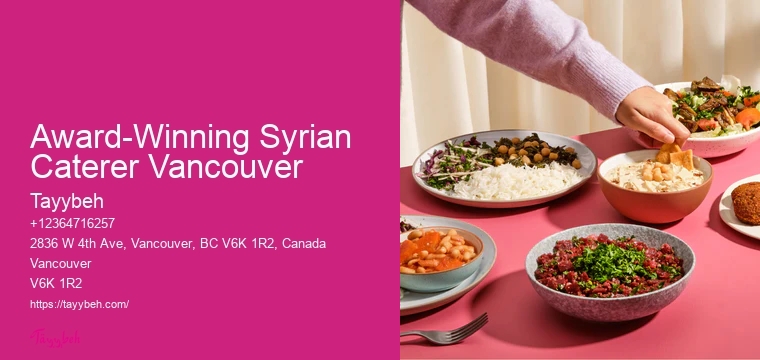 Vancouver catering with diverse cuisines