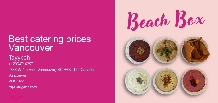 Vancouver catering for upscale events