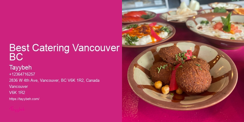 Affordable Syrian food catering Vancouver