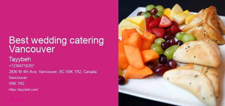 Wedding Catering Packages Vancouver