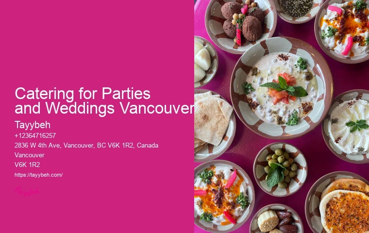 Catering for Wedding in Vancouver