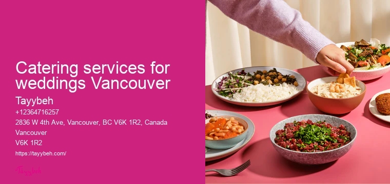 Vancouver event catering packages