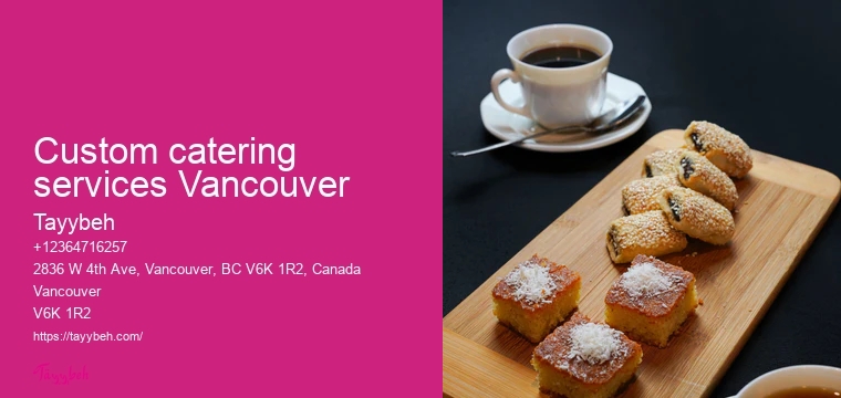 Premium catering services Vancouver