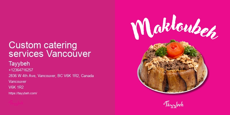 Vancouver catering for company events