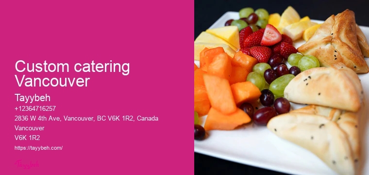 Wedding catering services Vancouver