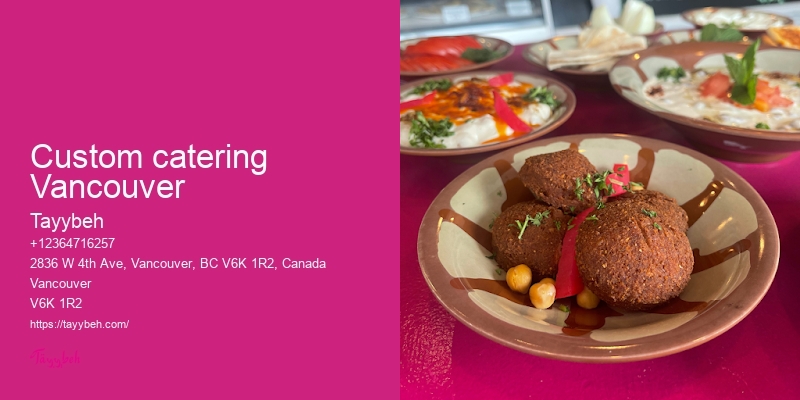 Syrian Catering Packages Vancouver
