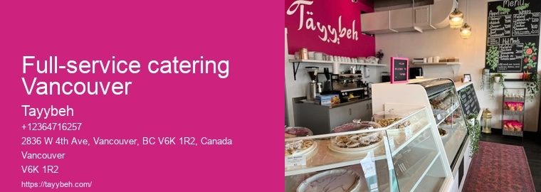 Syrian Food for Social Events Vancouver