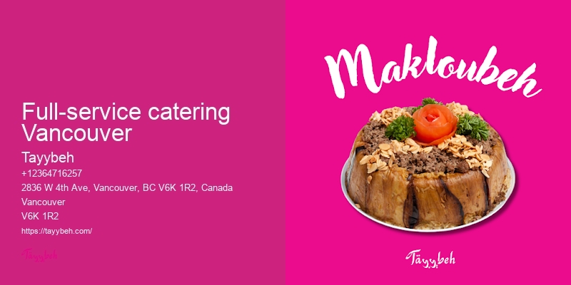 Vancouver catering for holiday events