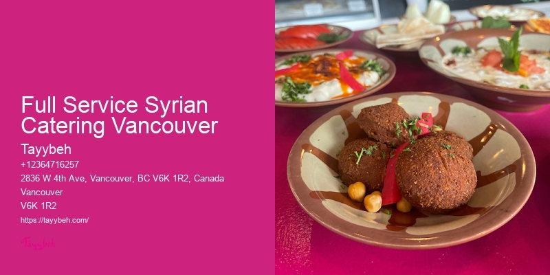 Catering for formal events Vancouver