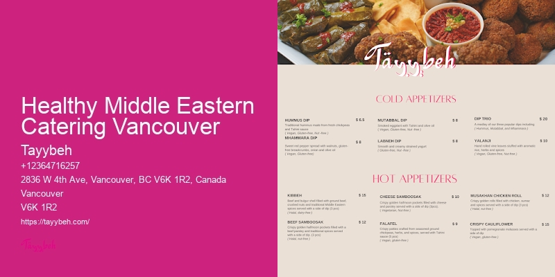 Affordable Syrian Cuisine Vancouver