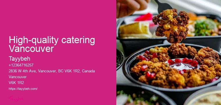 Vancouver catering for charity events