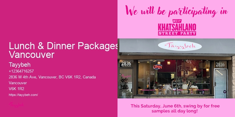 Catering for networking events Vancouver