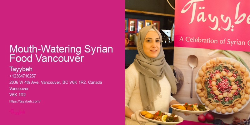 Syrian Meal Plans Vancouver