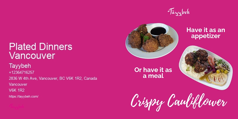 Vancouver catering packages