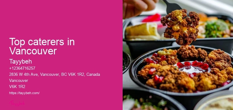 Best Syrian Caterers Vancouver