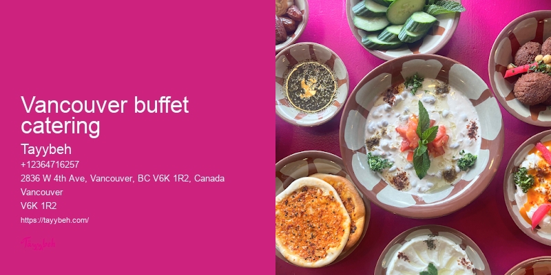 Catering menu ideas Vancouver
