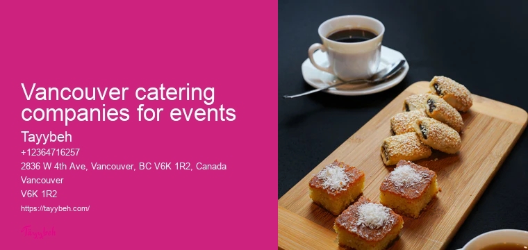 Catering for celebrations Vancouver