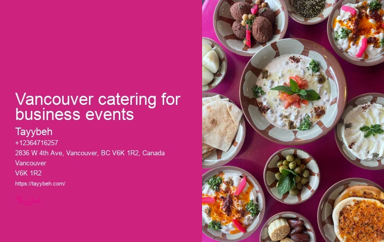 Wedding catering ideas Vancouver