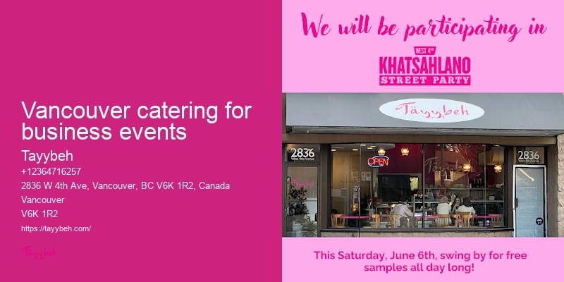 Vancouver catering service providers