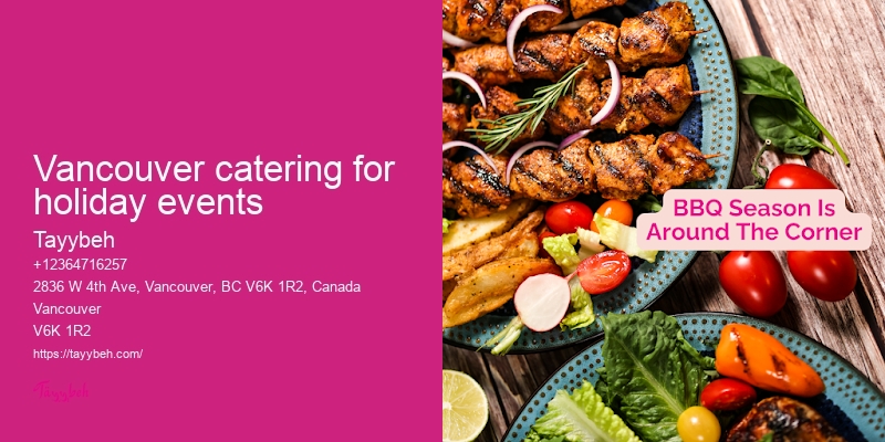 Syrian Catering Services Vancouver