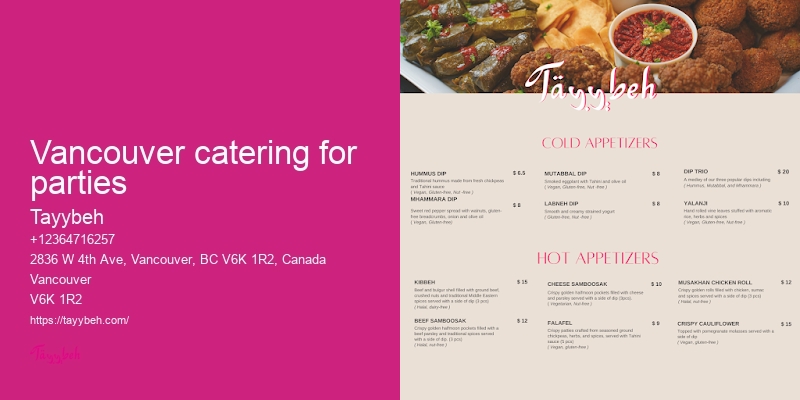 Affordable catering Vancouver