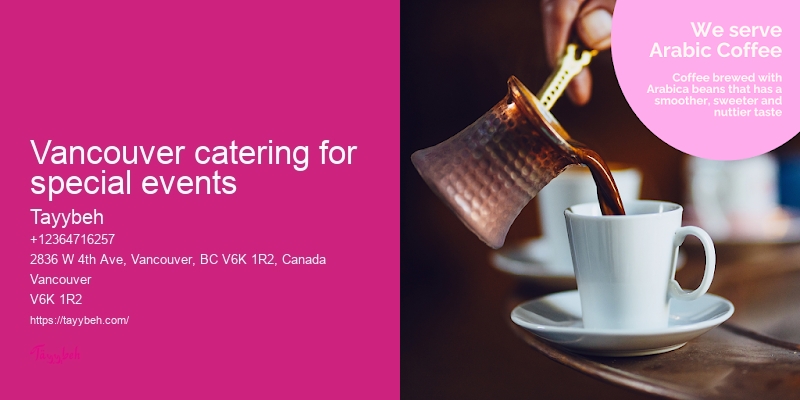 Healthy Syrian Catering Vancouver