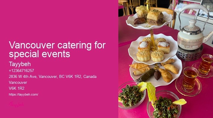 Customizable catering Vancouver