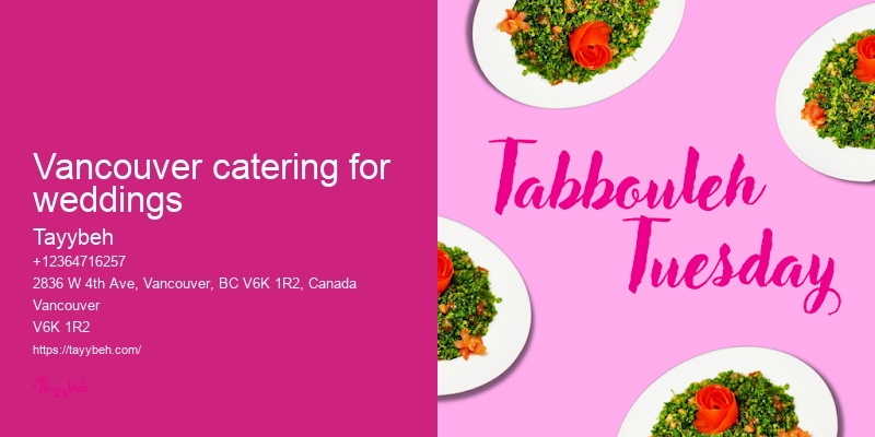Personalized Event Catering Vancouver
