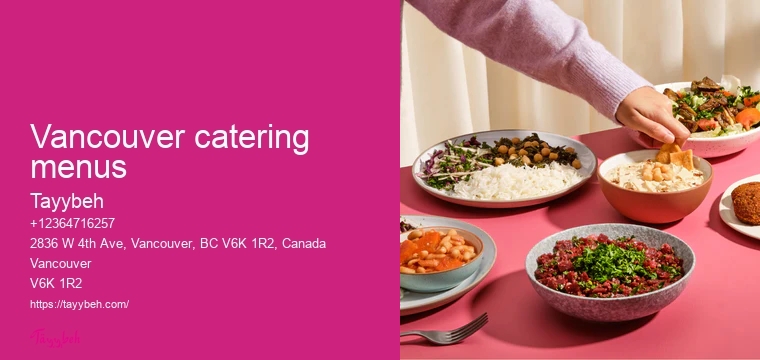 Top catering companies Vancouver