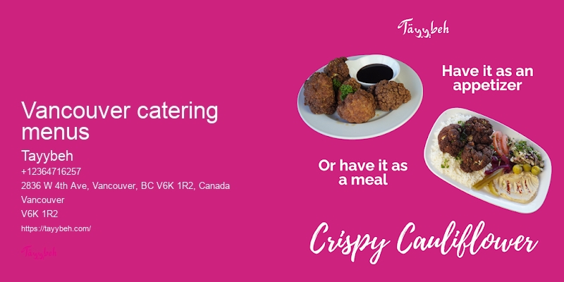 Vancouver vegan catering