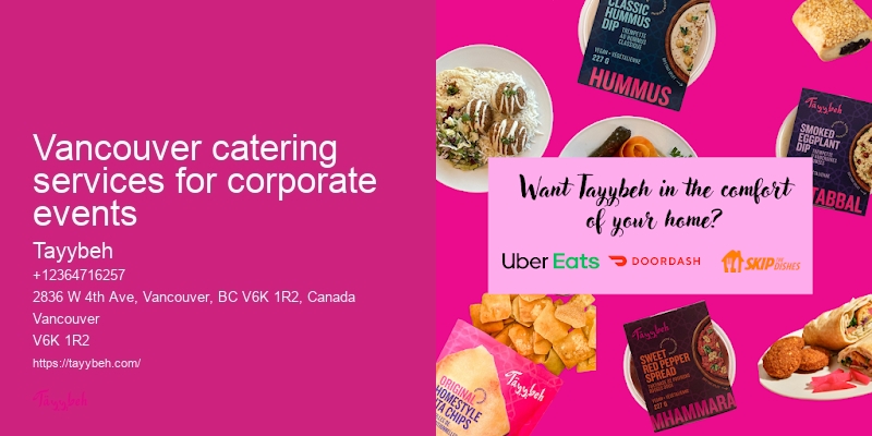 Vancouver upscale catering