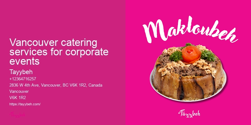 Affordable corporate catering Vancouver