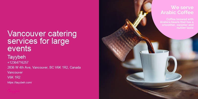 Vancouver wedding catering services