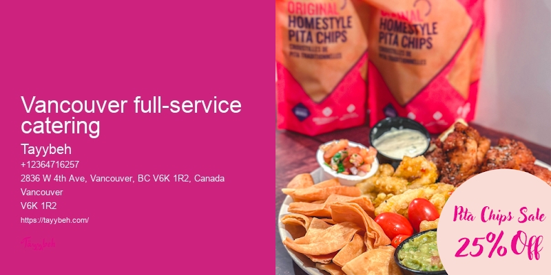 Vancouver event catering for special occasions