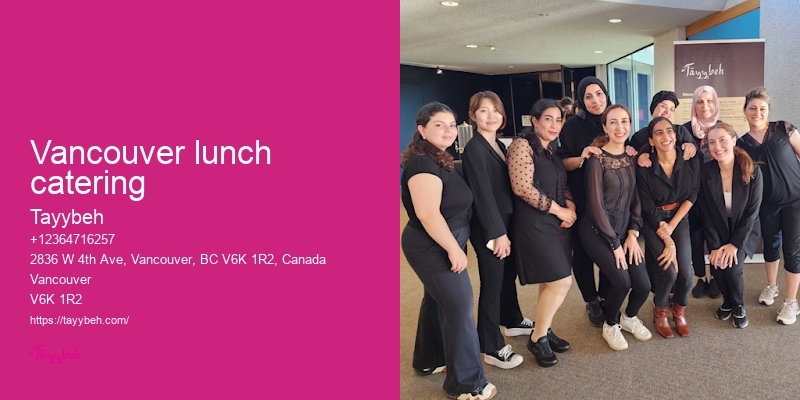 Syrian Cuisine for Special Events Vancouver