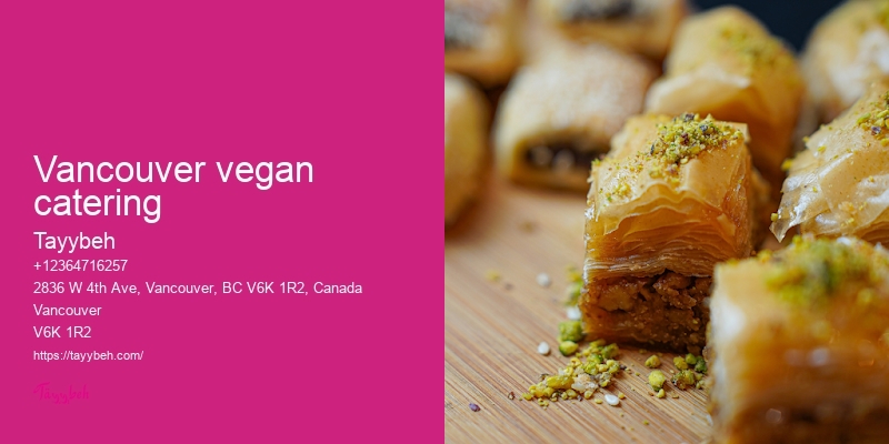 Syrian Cuisine for Events Vancouver